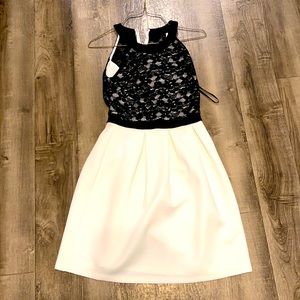 Black and white dress